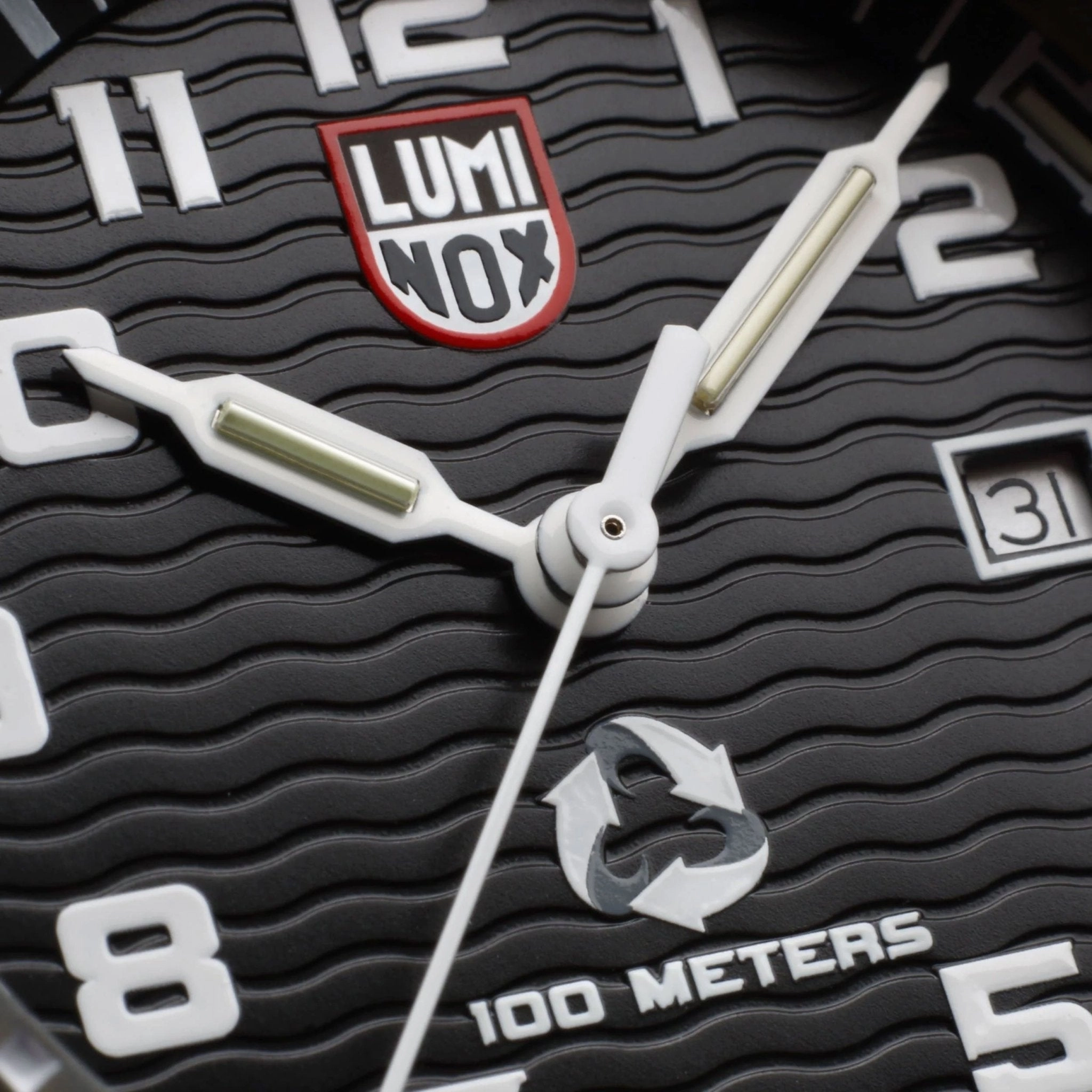 Luminox Leatherback SEA Turtle Giant ECO #tide Black rPET Strap Date Quartz Mens Watch XS.0321.ECO