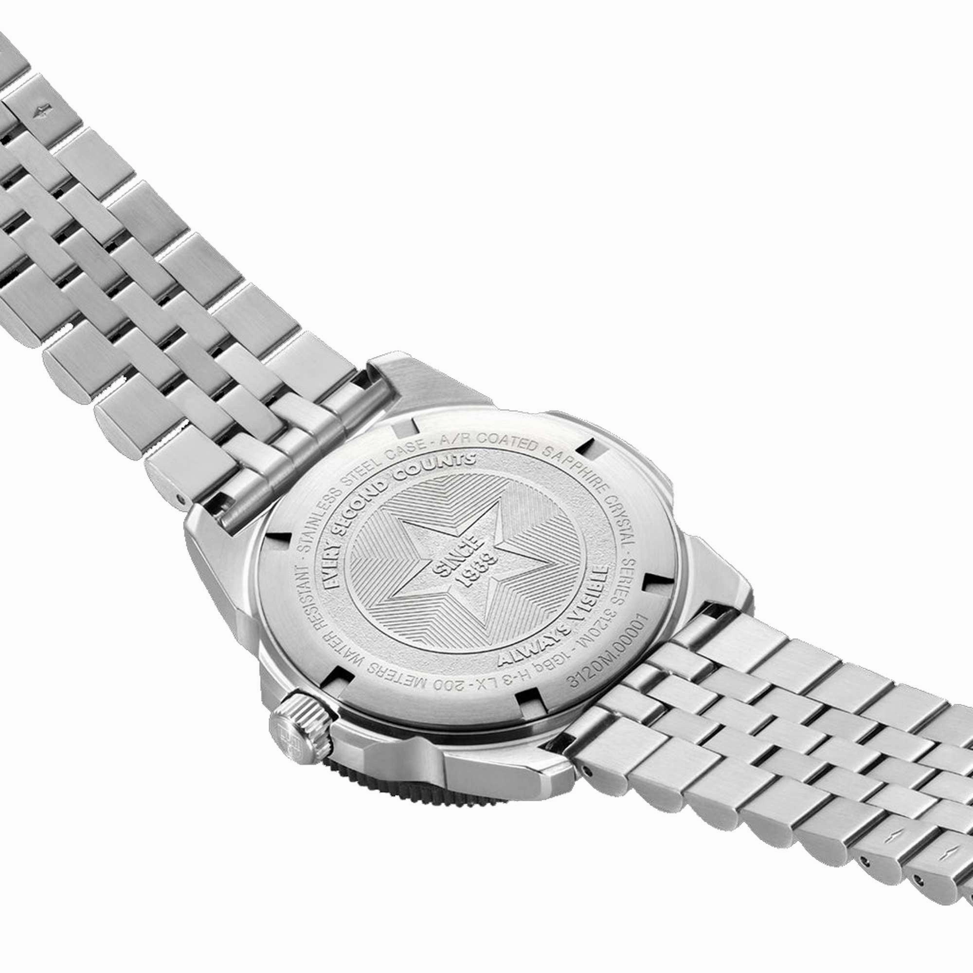 Luminox Men's Quartz Watch - Pacific Diver Ripple Blue Dial Bracelet | 3123.M.SET