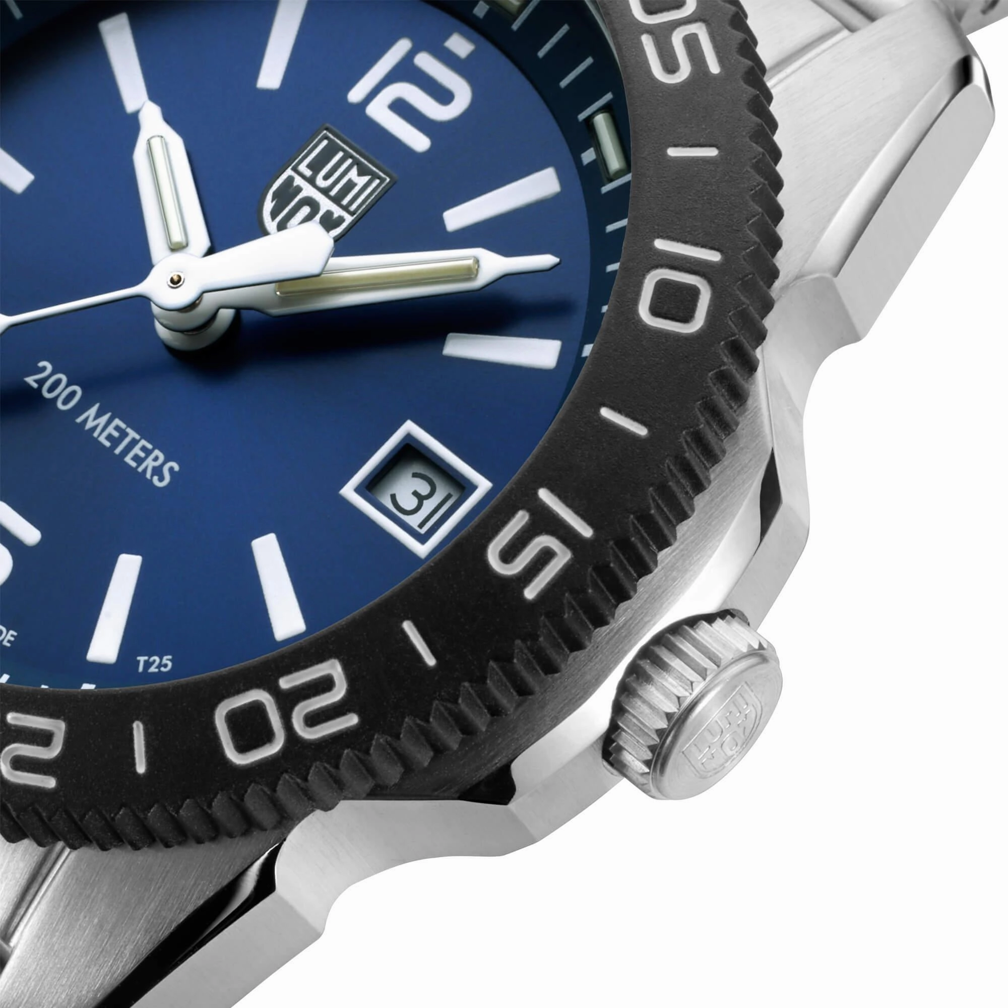 Luminox Men's Quartz Watch - Pacific Diver Ripple Blue Dial Bracelet | 3123.M.SET