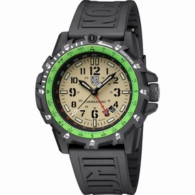 Luminox Men's Swiss Quartz Watch - Commando Raider Beige Dial Black Strap | 3321