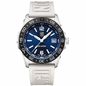 Luminox Men's Watch - Pacific Diver Dark Blue Dial White Rubber Strap | XS.CA23M