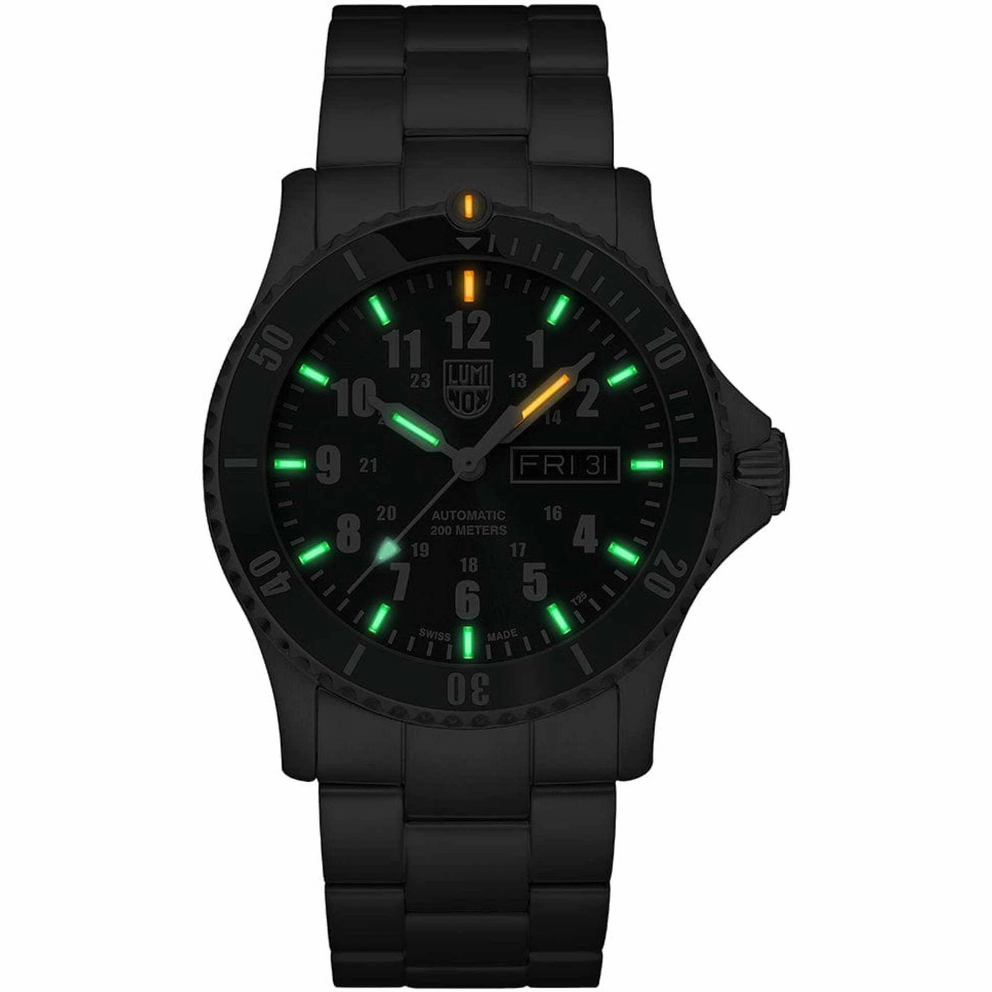 Luminox Men's Watch - Sport Timer Automatic Green Dial Steel Bracelet Dive | XS.0937