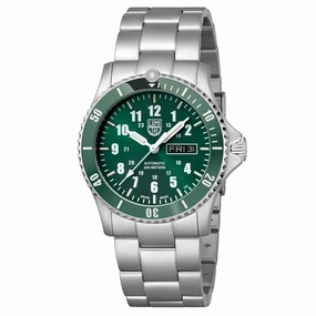 Luminox Men's Watch - Sport Timer Automatic Green Dial Steel Bracelet Dive | XS.0937