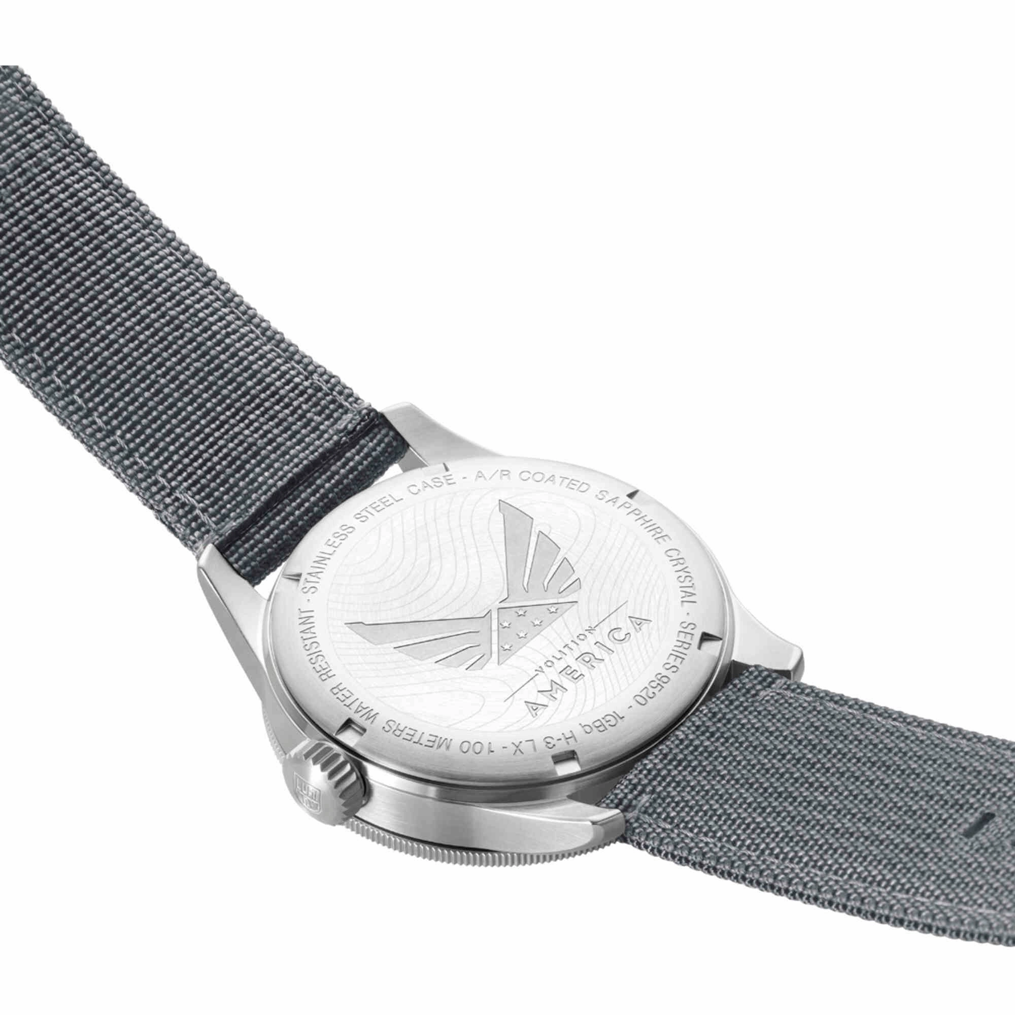 Luminox Men's Watch - Volition America Quartz Black Dial Grey Strap | XA.9522.VOL