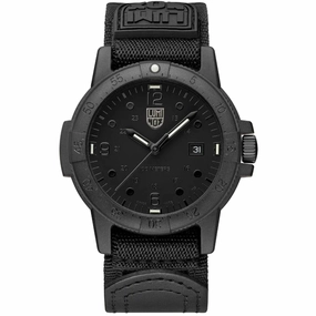 Luminox Men's Watch G Sea Bass Black Dial Velcro Fast Strap Date X2.2001.BO.F