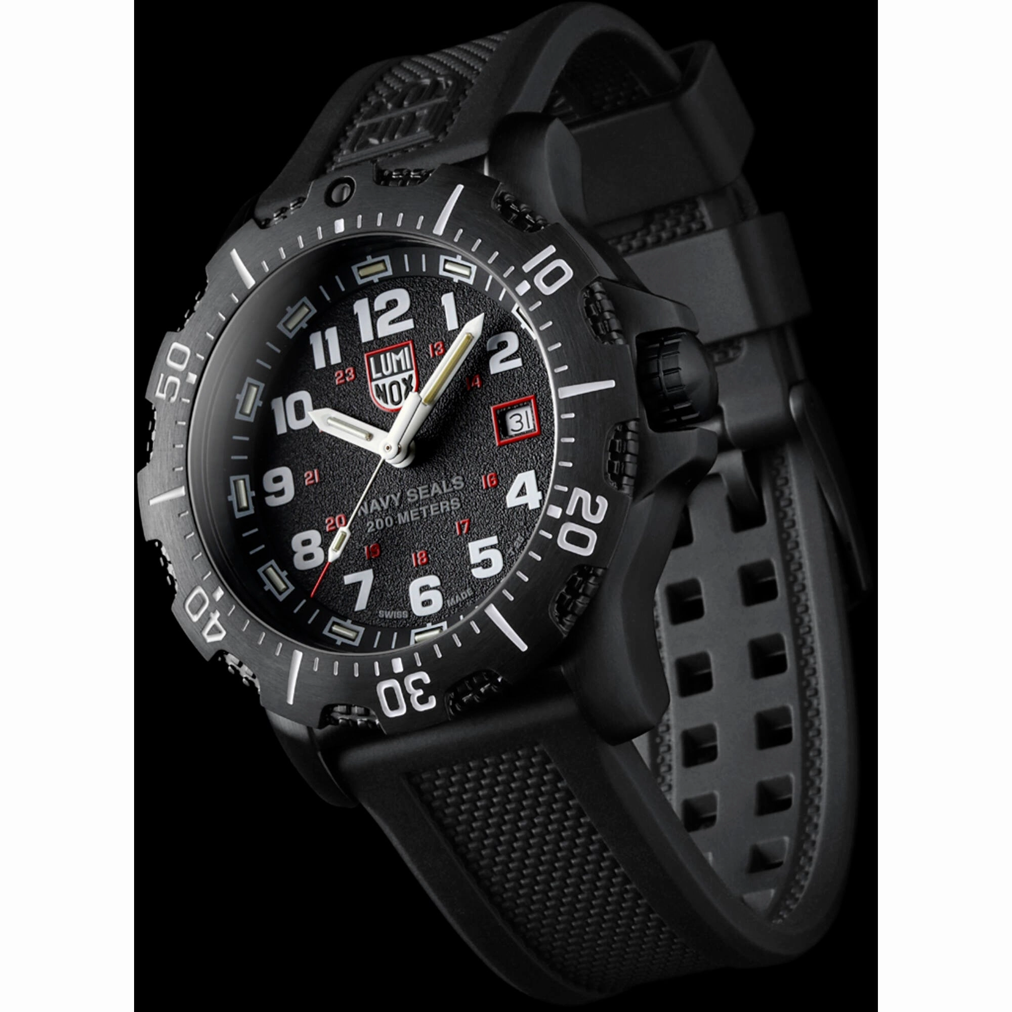 Luminox Men's Watch Set - Navy Seal 4230 Series Quartz Black Dial Strap | XS.4231.SET