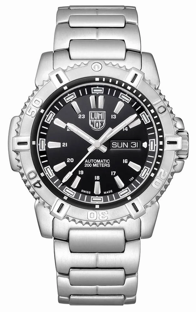 Luminox Modern Mariner Automatic Stainless Steel Black Dial Day/Date Divers Mens Watch XS.6502.NV