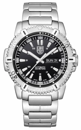 Luminox Modern Mariner Automatic Stainless Steel Black Dial Day/Date Divers Mens Watch XS.6502.NV