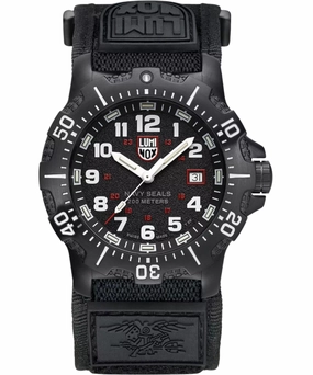 Luminox Navy Seal Black Dial Rubber Band Watch XS.4231.SET