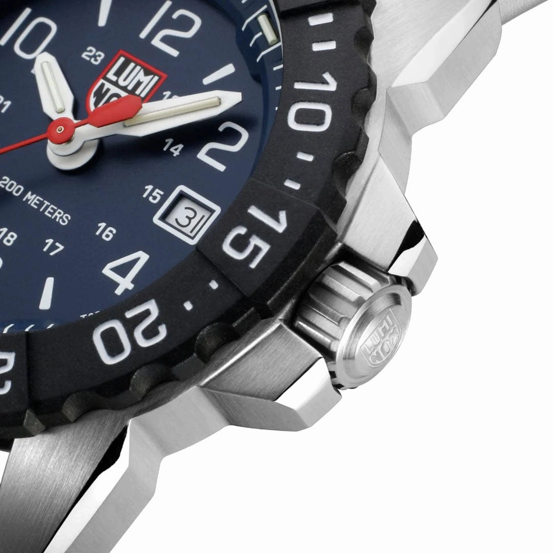 Luminox Navy SEAL RSC Stainless Steel Blue Dial Date Divers Quartz Mens Watch XS.3254.CB
