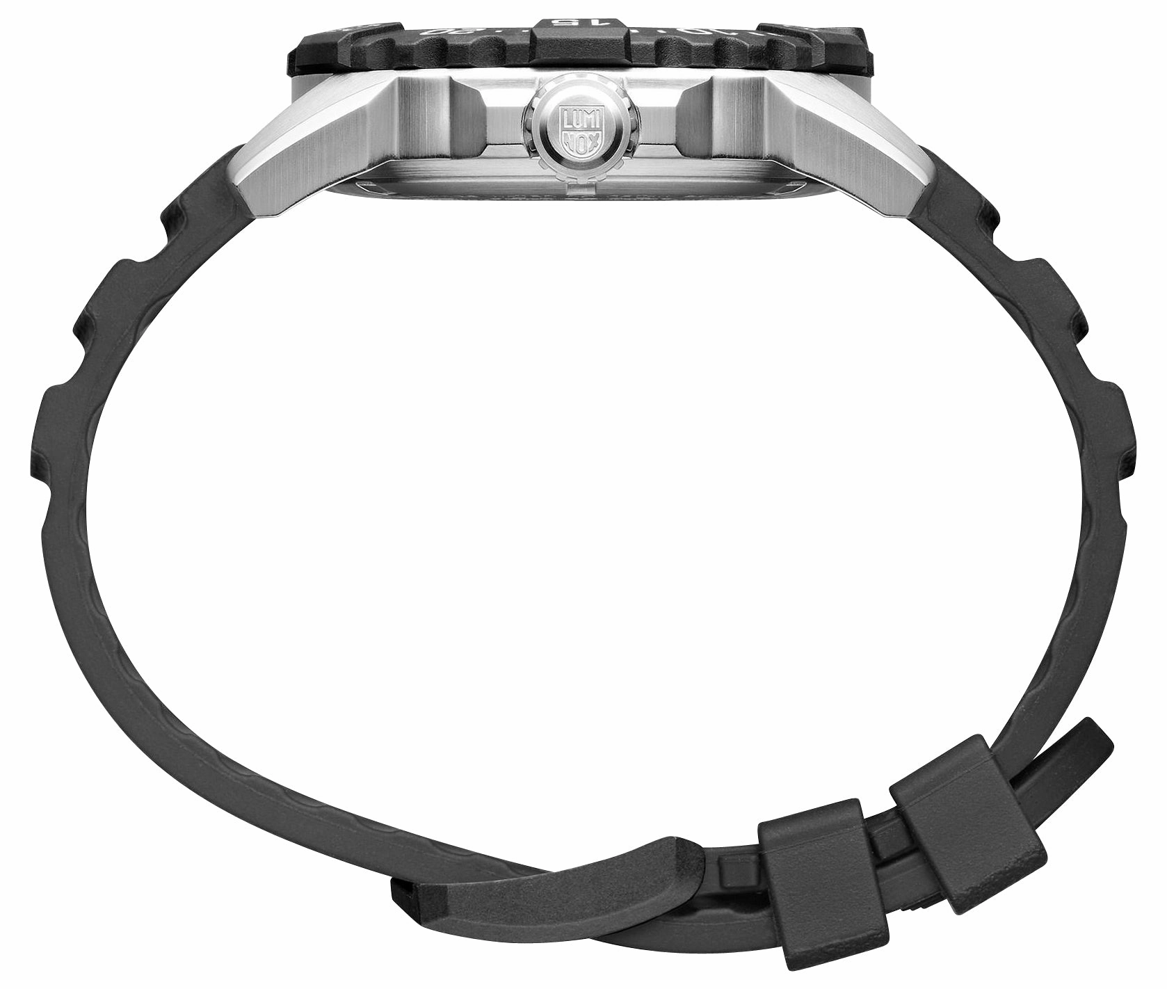 Luminox Navy SEAL Stainless Steel Black Dial Black Rubber Strap Date Divers Quartz Mens Watch XS.3251.CB