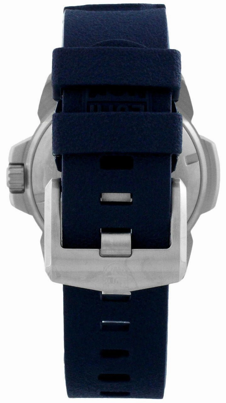 Luminox Navy SEAL Stainless Steel Blue Dial Blue Rubber Strap Date Divers Quartz Mens Watch XS.3253