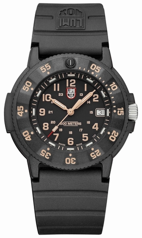 Luminox Original Navy SEAL CARBONOX Black Dial Black Rubber Strap Date Divers Quartz Mens Watch XS.3001.EVO.OR