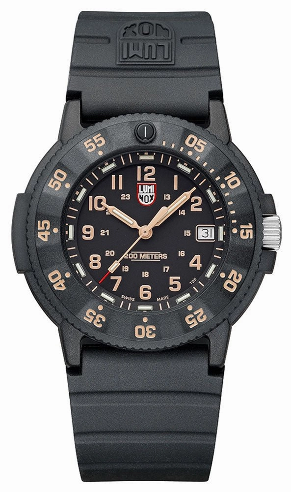Luminox Original Navy SEAL CARBONOX Black Rubber Strap Date Divers Quartz Mens Watch XS.3001.EVO.OR.S