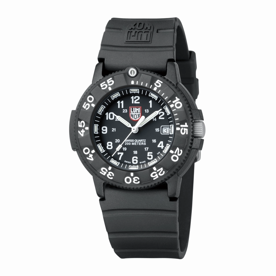 Luminox Original Navy SEAL Dive Black Rubber Watch XS.3001.H.SET
