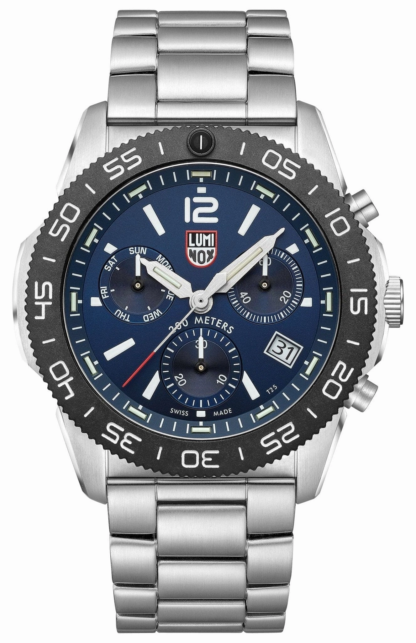 Luminox Pacific Diver Chronograph Stainless Steel Blue Dial Day/Date Divers Quartz Mens Watch XS.3144