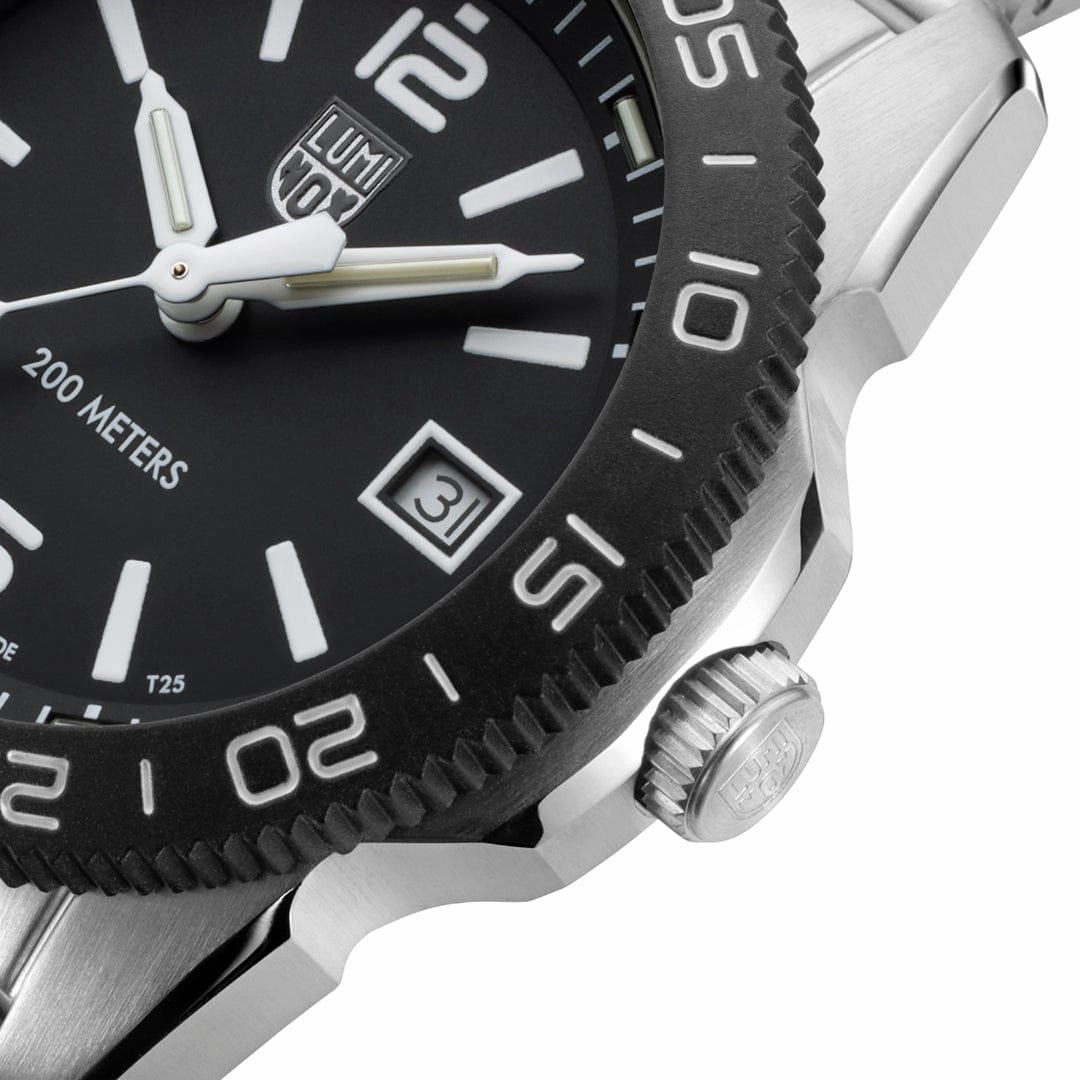 Luminox Pacific Diver Ripple Dive Black Dial Stainless Steel Watch XS.3122M.1