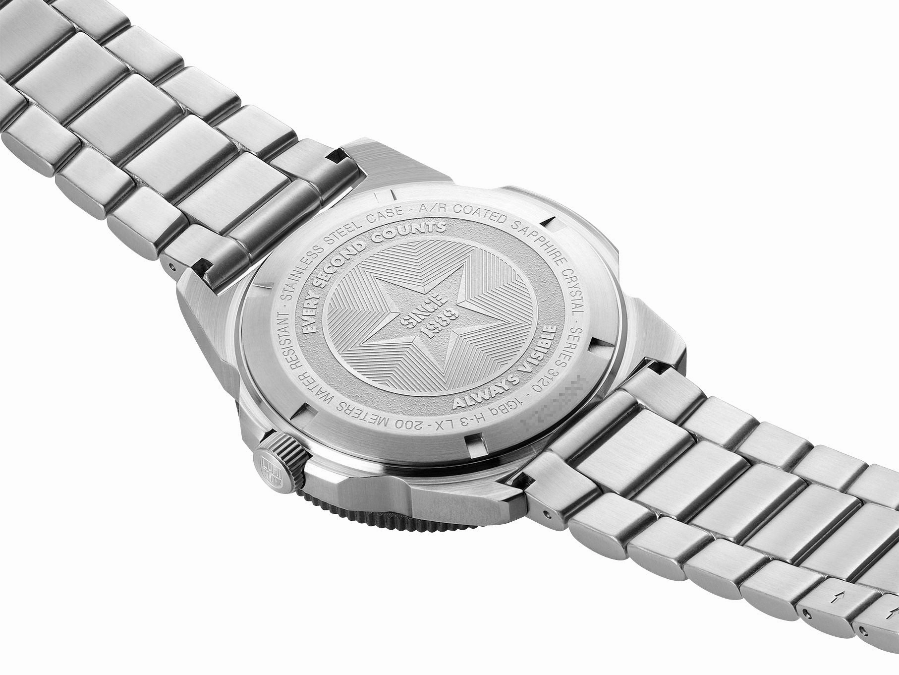 Luminox Pacific Diver Stainless Steel Blue Dial Date Divers Quartz Mens Watch XS.3123