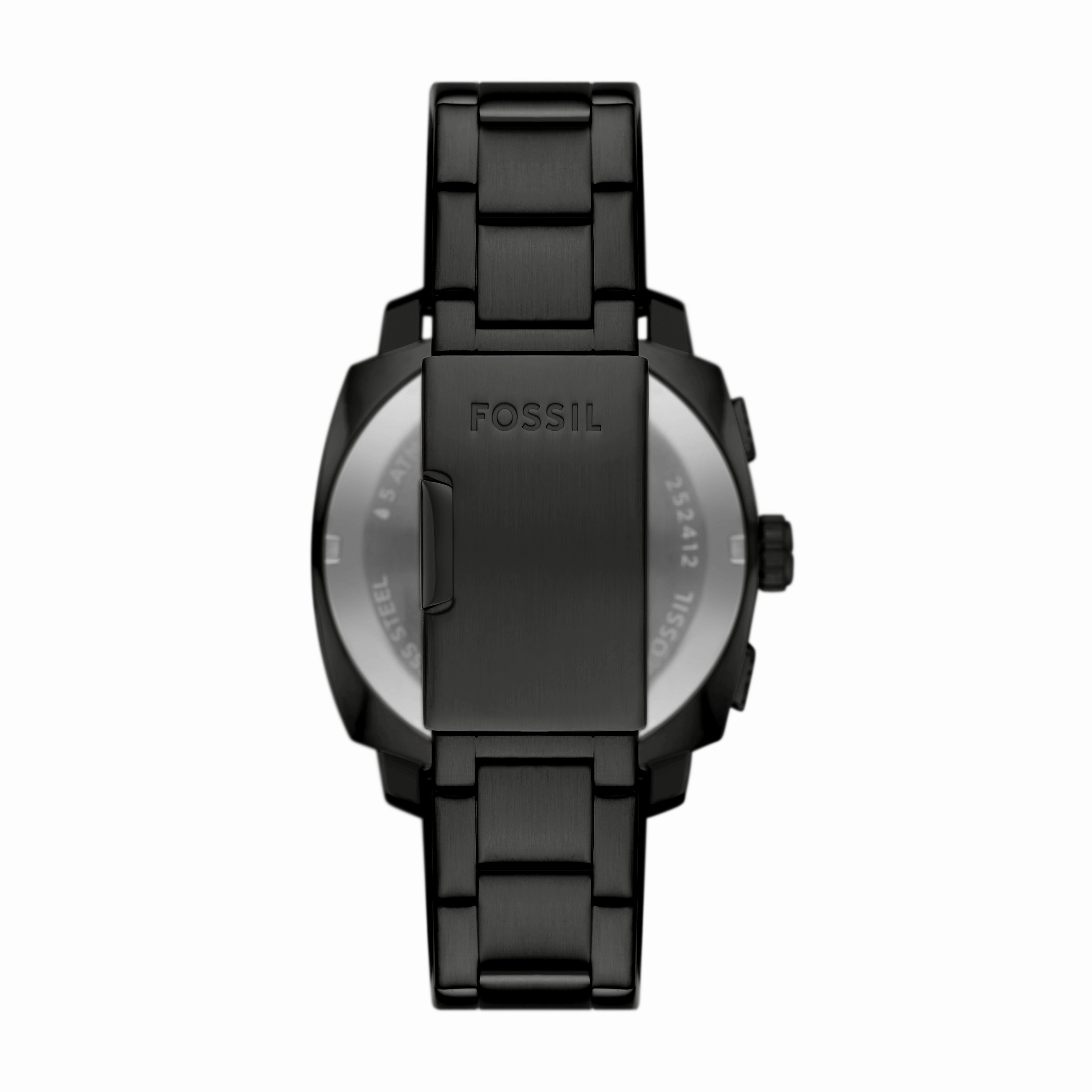 Machine Chronograph Black Stainless Steel Watch