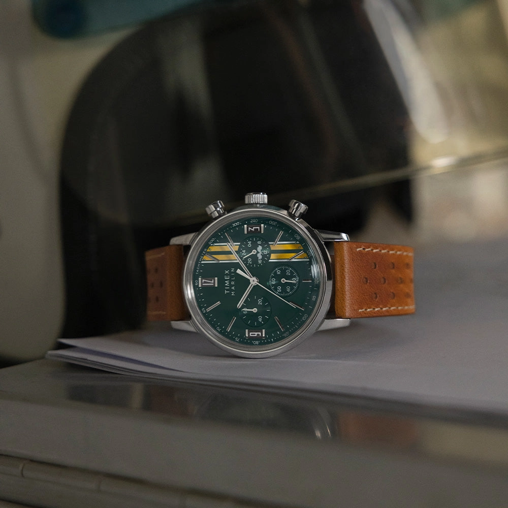 Marlin Quartz Chronograph 40mm Leather Band