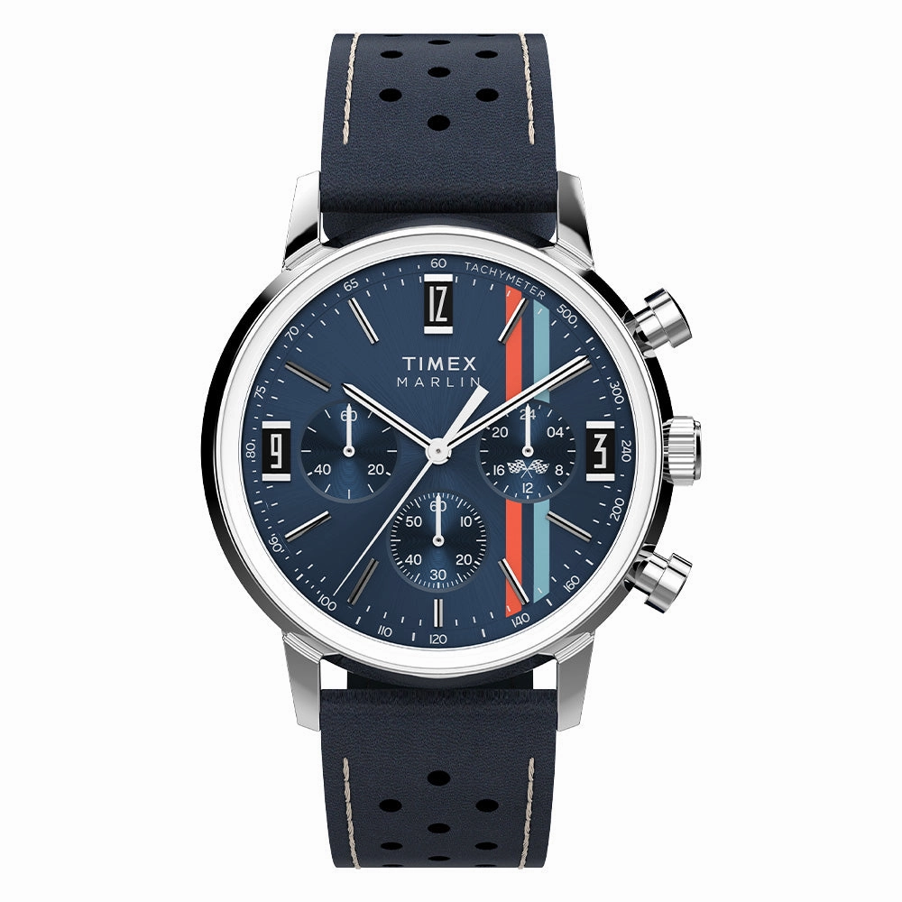 Marlin Quartz Chronograph 40mm Leather Band