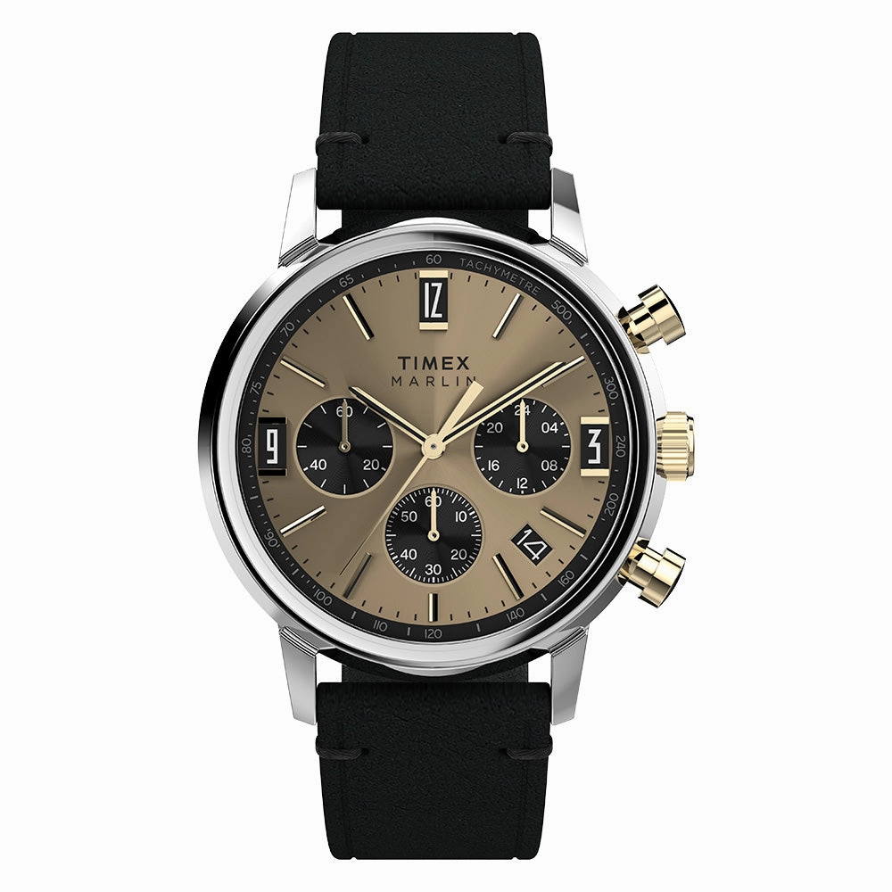 Marlin Quartz Chronograph 40mm Leather Band