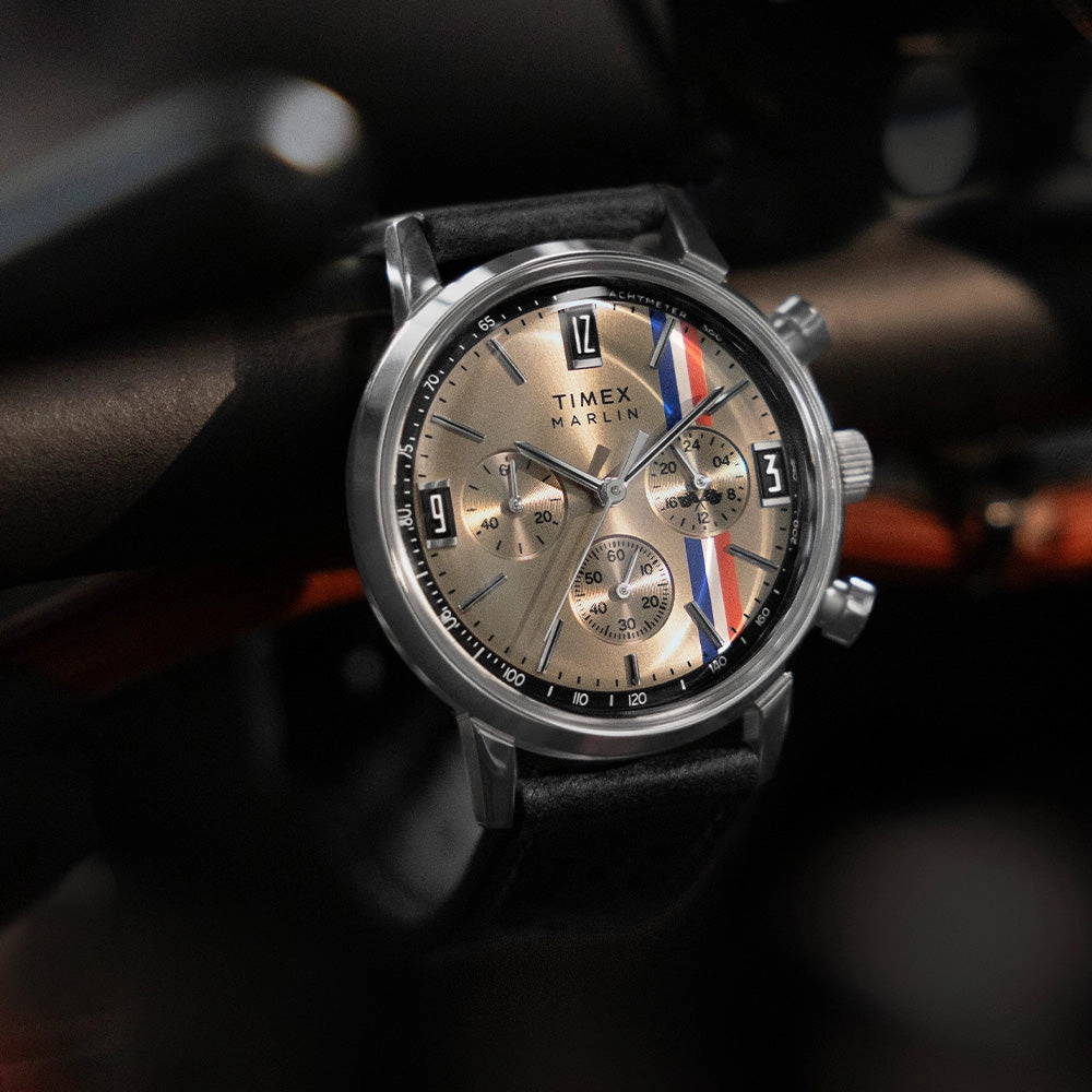 Marlin Quartz Chronograph 40mm Leather Band