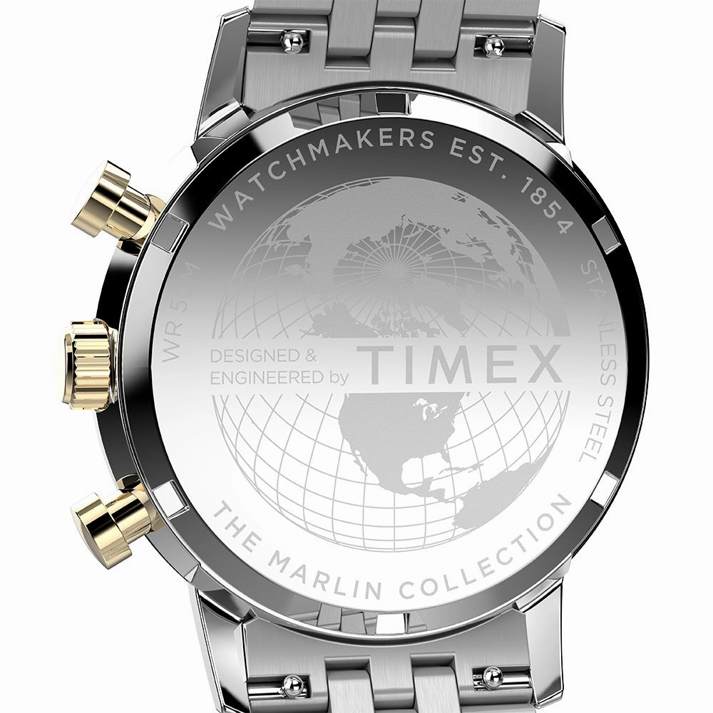 Marlin Quartz Chronograph 40mm Stainless Steel Band