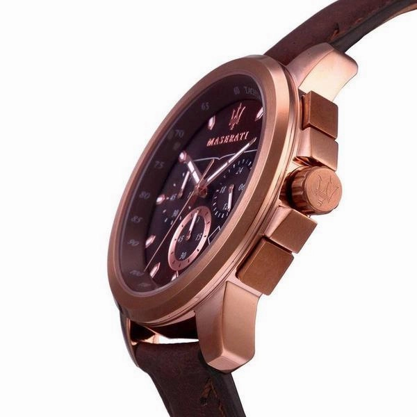 Maserati SUCCESSO 44mm Brown Watch