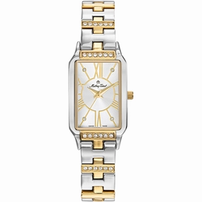 Mathey Tissot Women's Watch - Classic Two Tone Silver Yellow Gold Bracelet | D2881BI