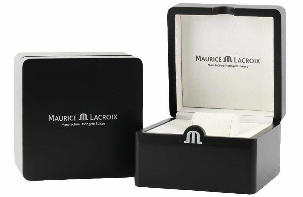 Maurice Lacroix Pontos Stainless Steel Gray Dial Day-Date Automatic Mens Watch PT6358-SS002-332