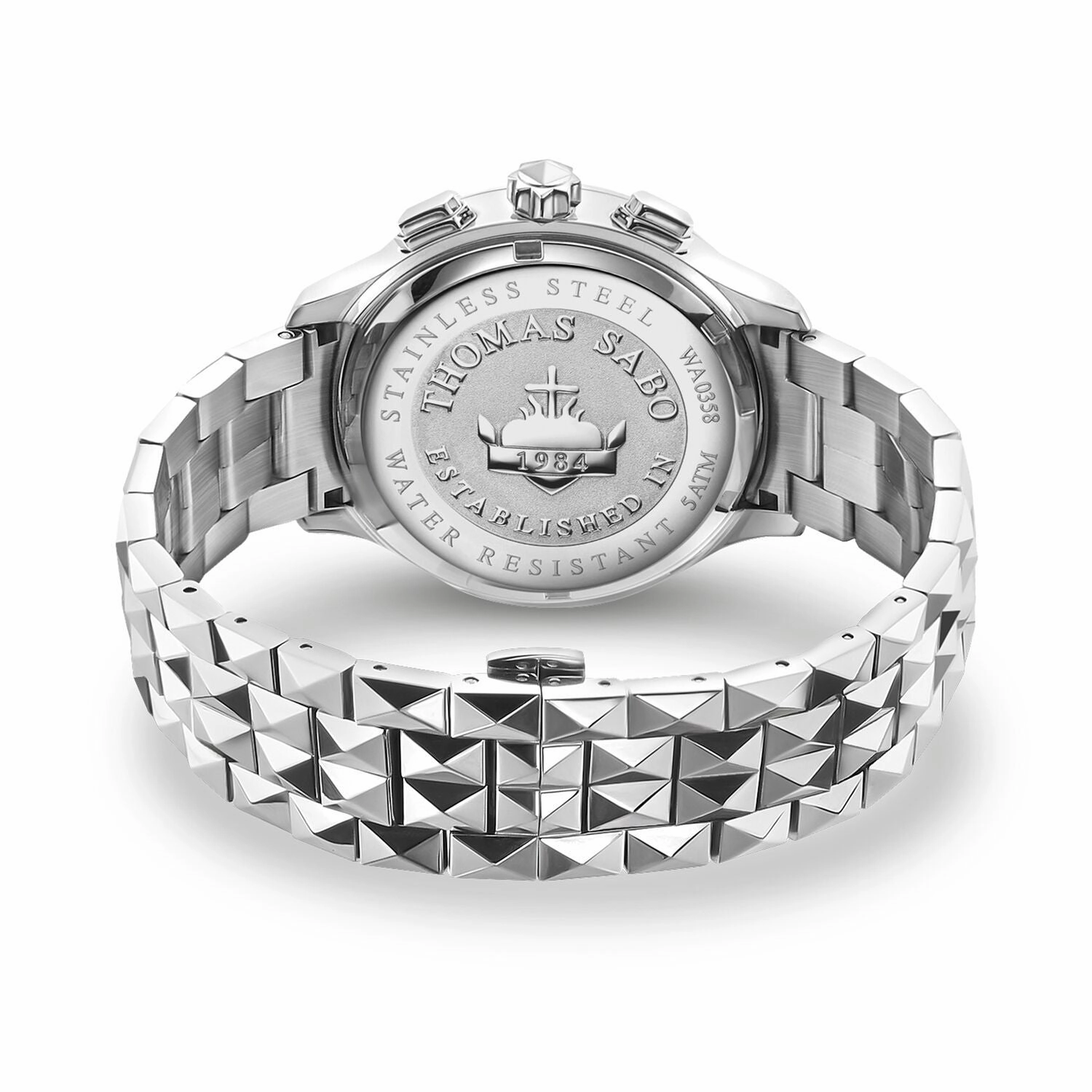 Men's Watch Rebel At Heart Chronograph Silver Black