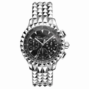 Men's Watch Rebel At Heart Chronograph Silver Black