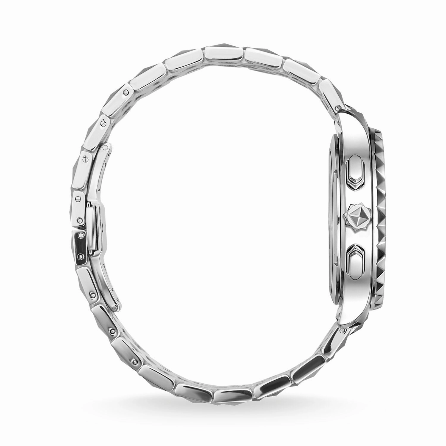 Men's Watch Rebel At Heart Chronograph Silver Black