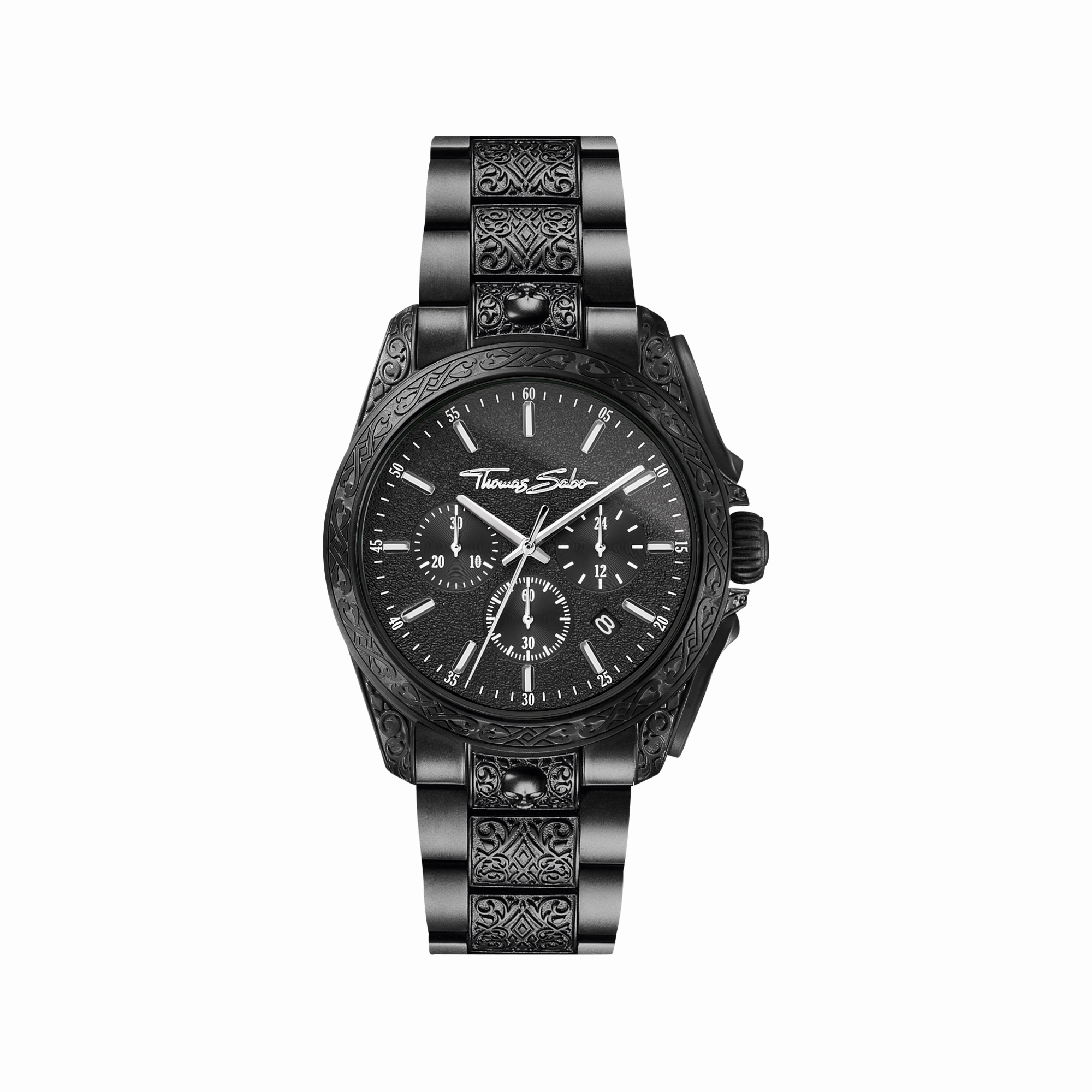 Mens watch Rebel at heart Chronograph black