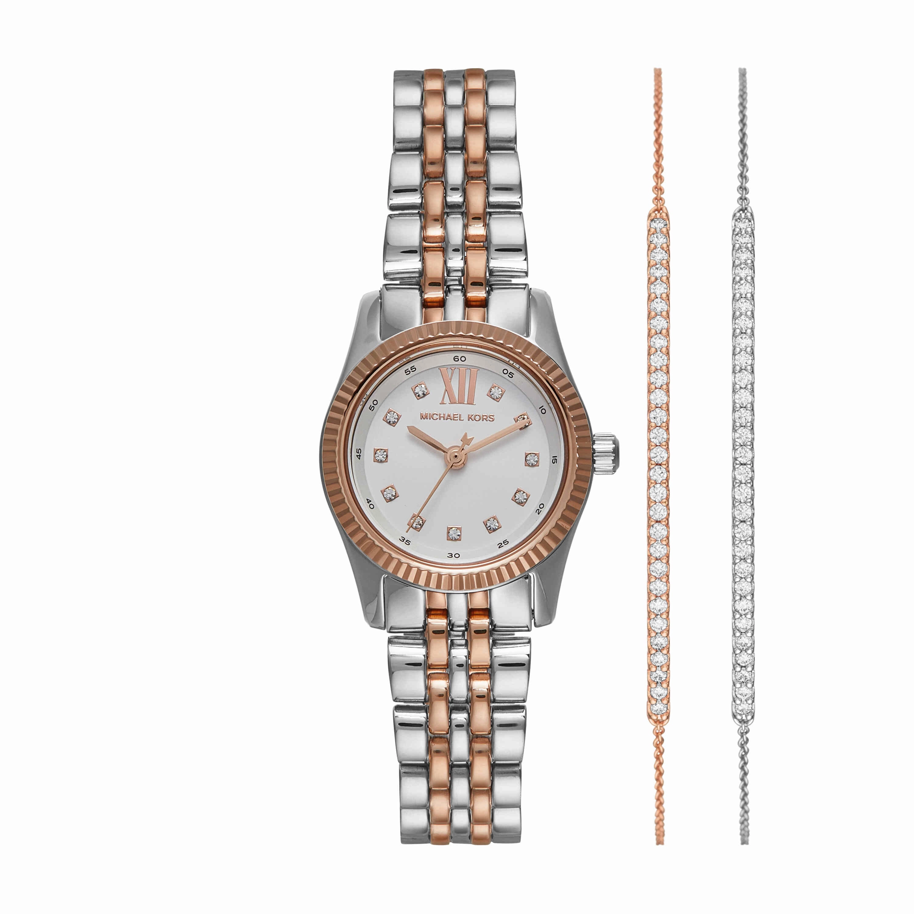 Michael Kors Lexington Two Tone Analogue Watch MK4817SET