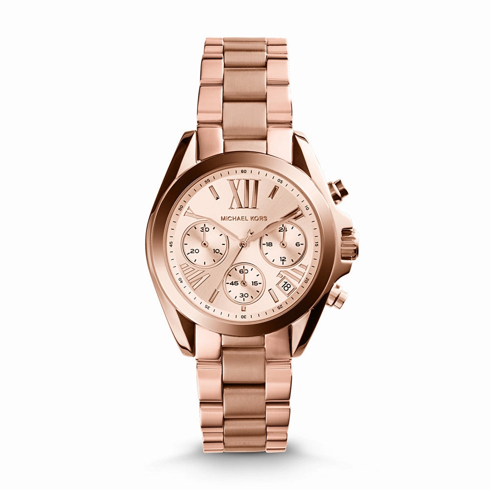 Michael Kors Rose Gold-Tone Bradshaw Mini Watch MK5799