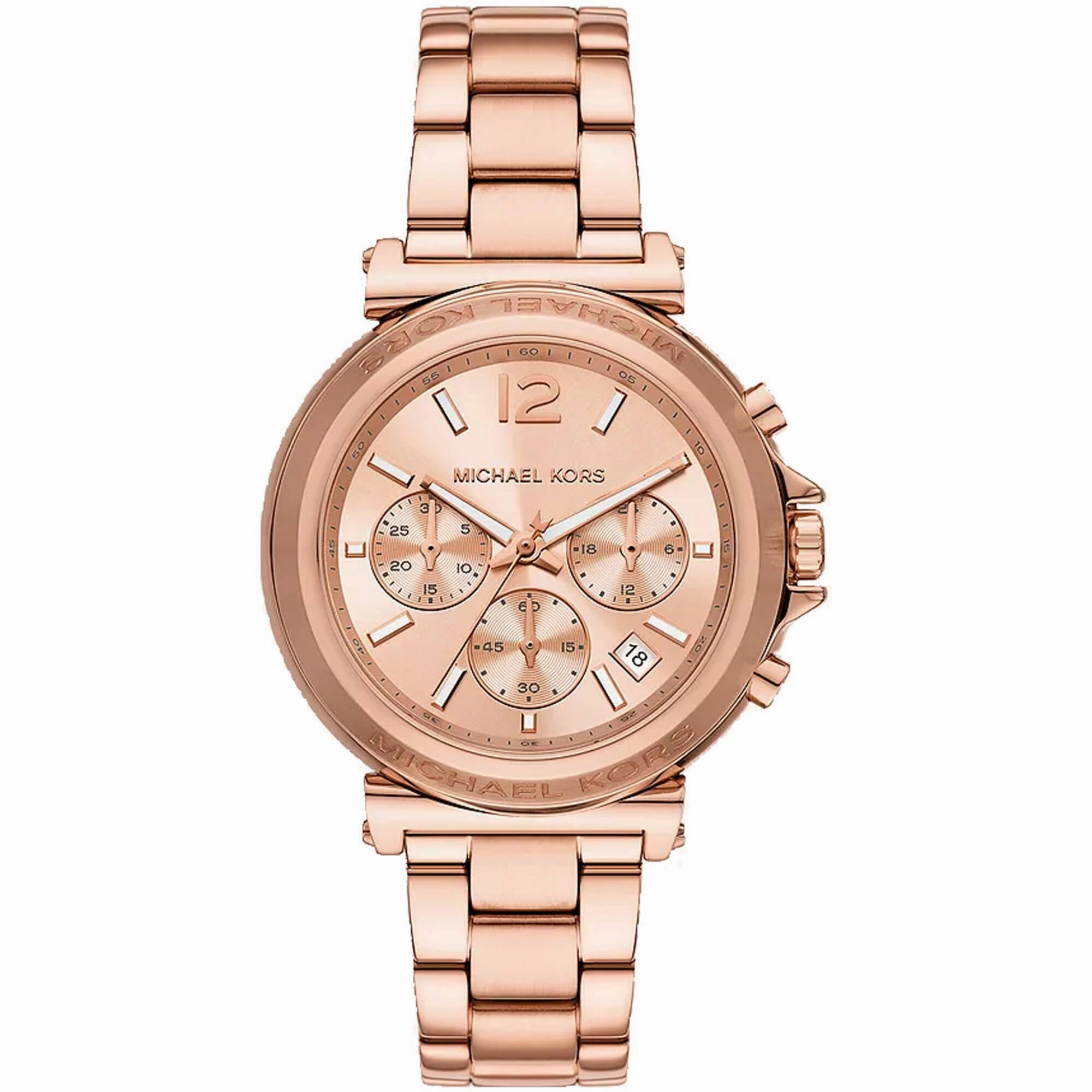 Michael Kors Women's Watch - Maren Rose Gold Dial Plated Steel Bracelet | MK7494