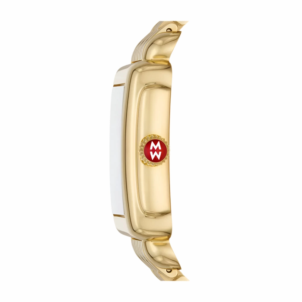 Michele Deco Madison Mid 18k Gold Diamond Watch