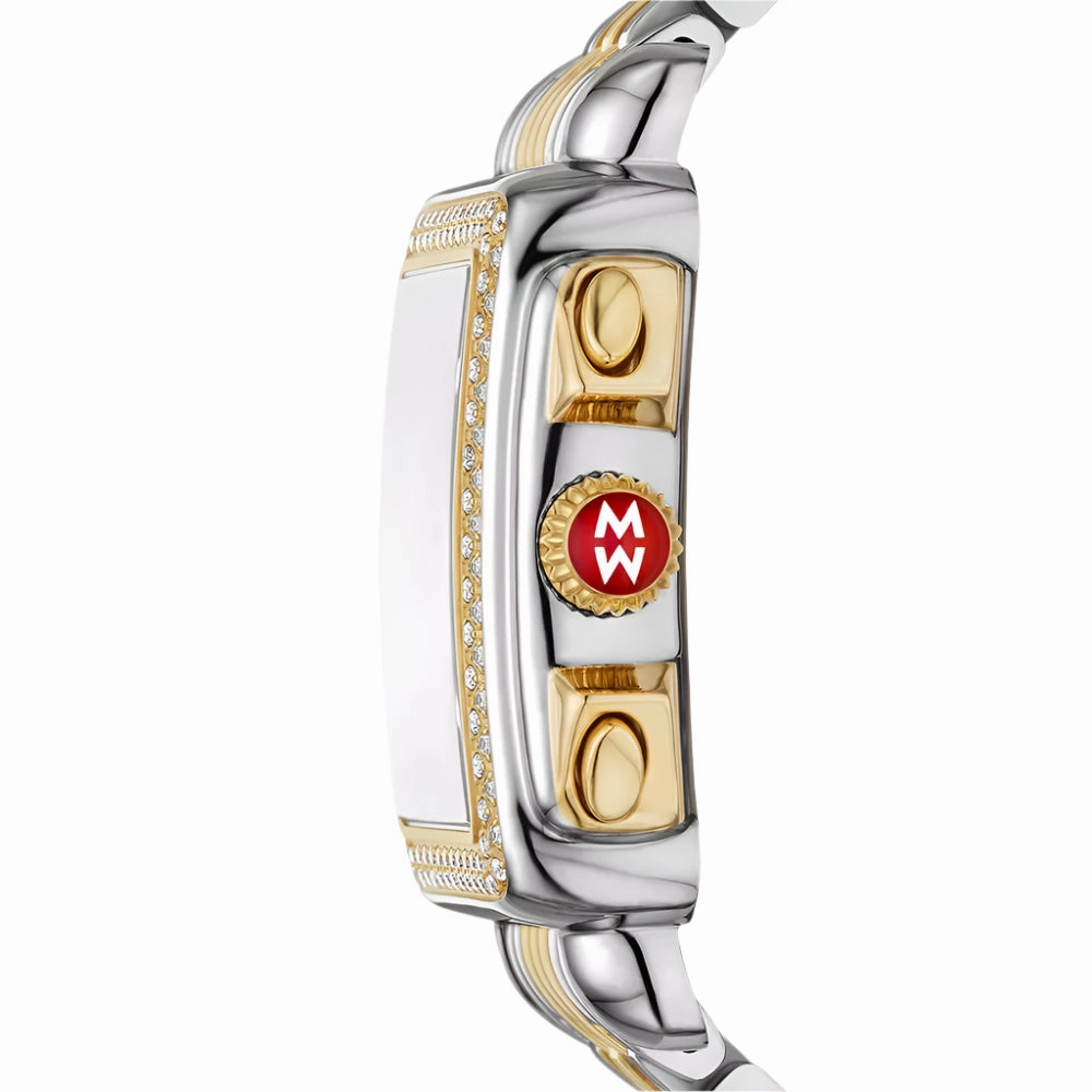Michele Deco Stainless Steel Two-Tone Diamond Watch
