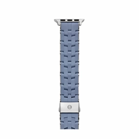 Michele Dusk Blue Silicone Bracelet Band for Apple Watch?