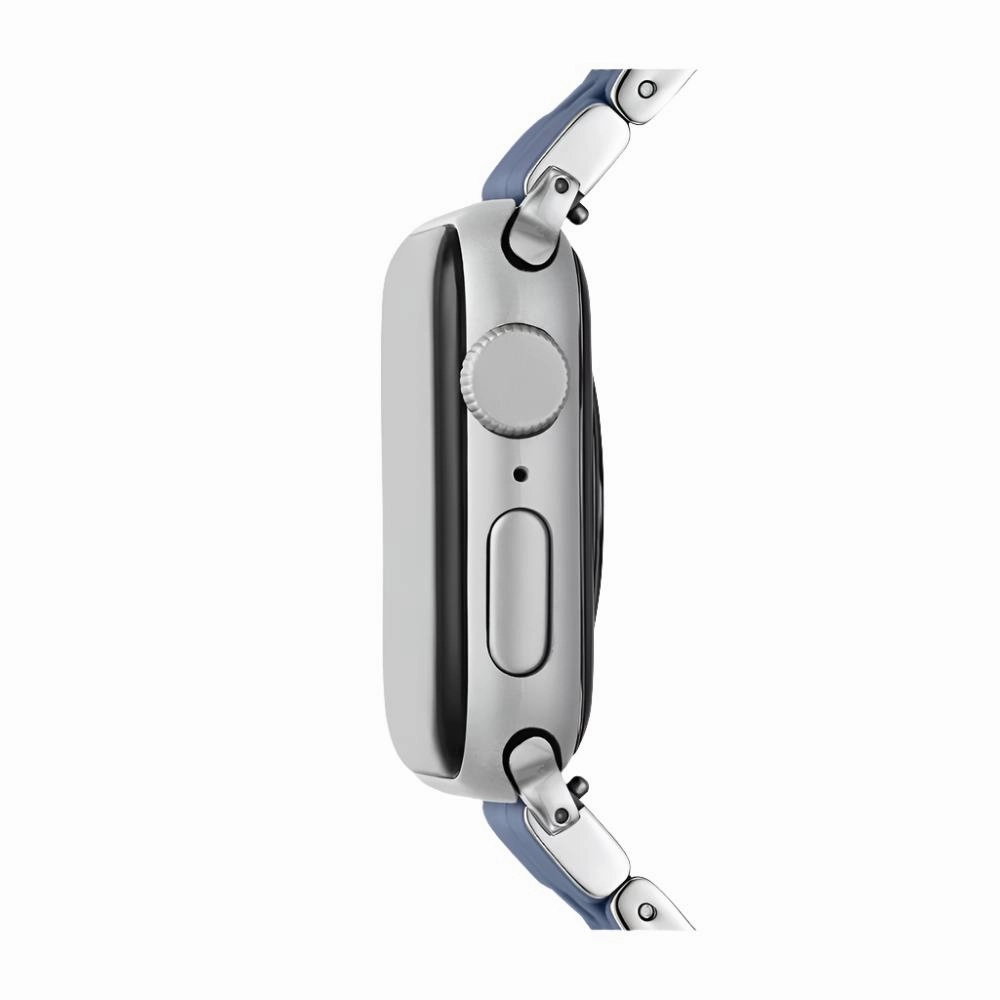 Michele Dusk Blue Silicone Bracelet Band for Apple Watch?