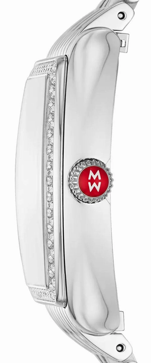Michele Releve Stainless Steel Diamonds Mother-of-Pearl Dial Quartz Womens Watch MWW19B000001