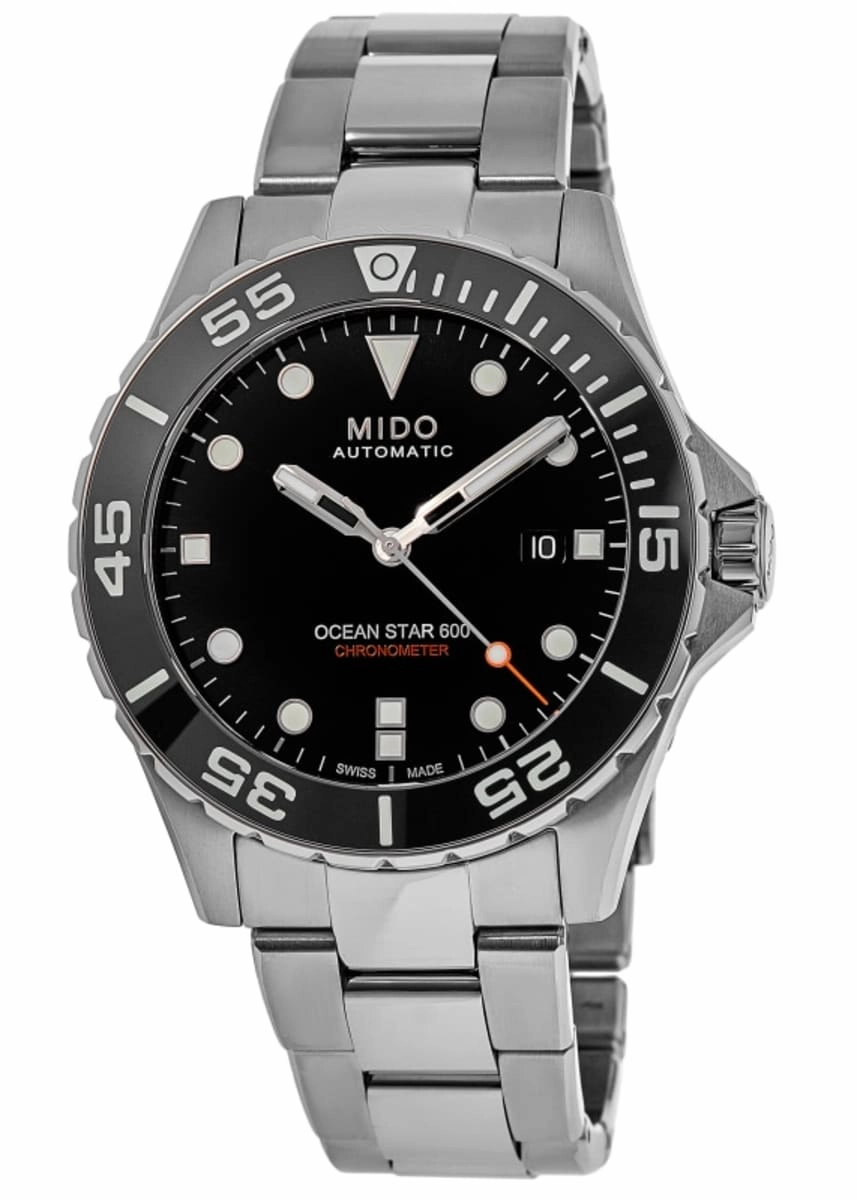 Mido Ocean Star 600 Chronometer Black Dial Steel Men's Watch M026.608.11.051.00