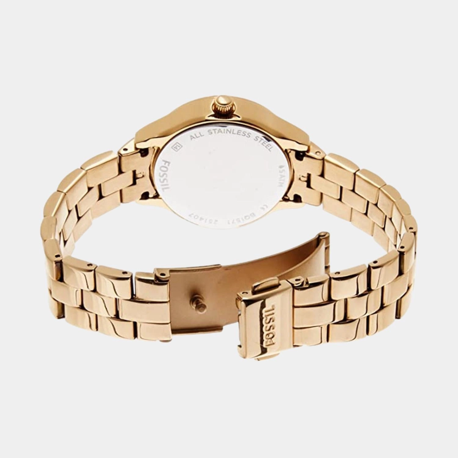 Modern Sophisticate Women Quartz Rose Gold Dial Analog Stainless Steel Watch BQ1571