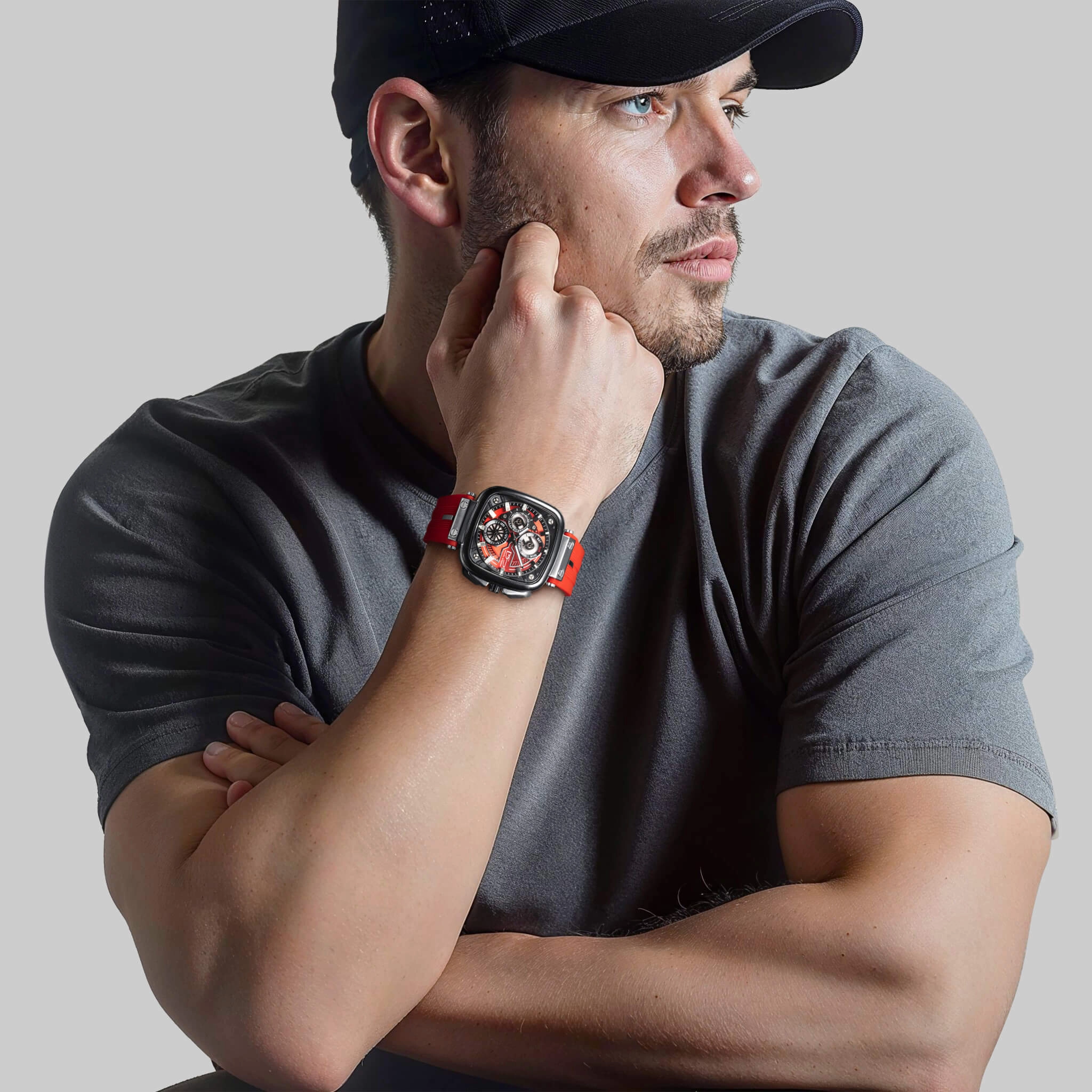 Momentum Sport Red Mens Watch
