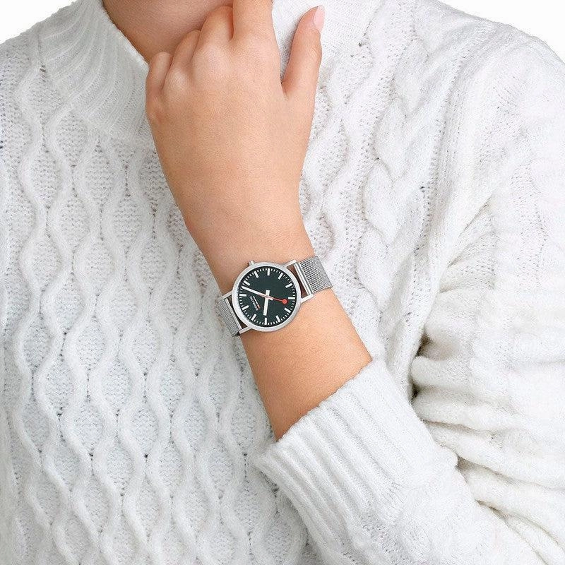 Mondaine Classic Stainless Steel Analogue Watch 36mm