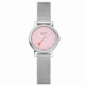 Mondaine Official Swiss Railways Evo2 26mm Sunrise Pink Watch MSE.26130.SM