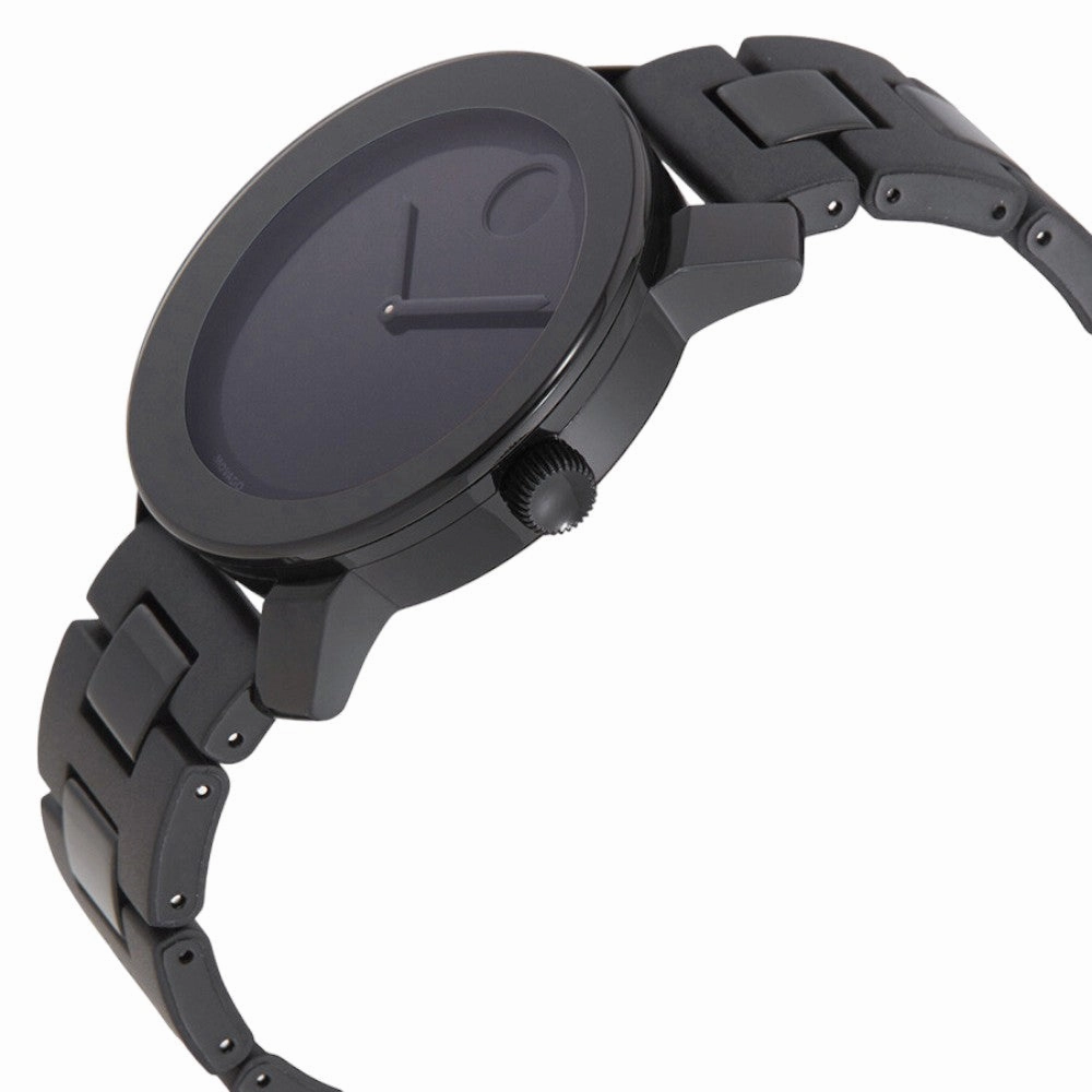 Movado BOLD Men's 3600047 TR90 Black Stainless Steel Swiss Quartz Watch 42mm