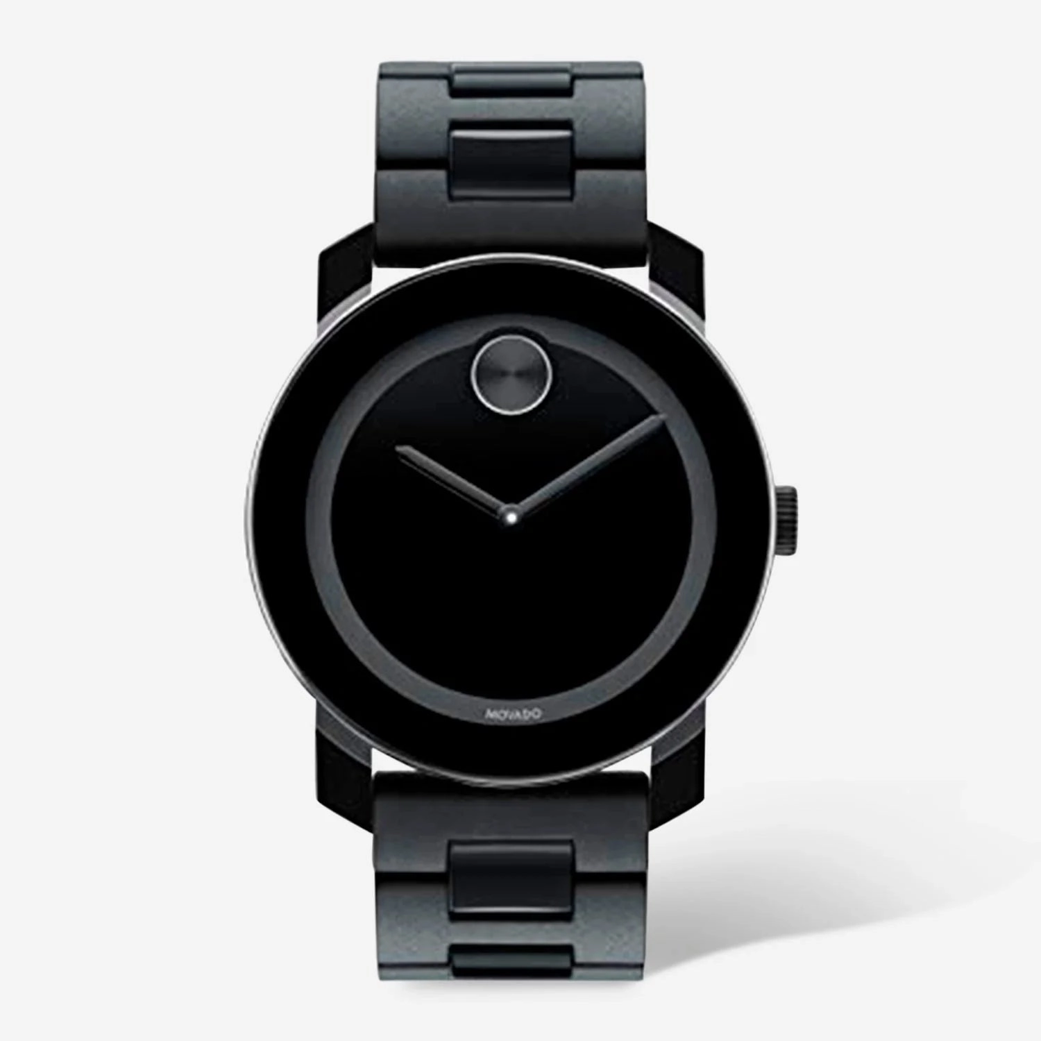 Movado BOLD Men's 3600047 TR90 Black Stainless Steel Swiss Quartz Watch 42mm